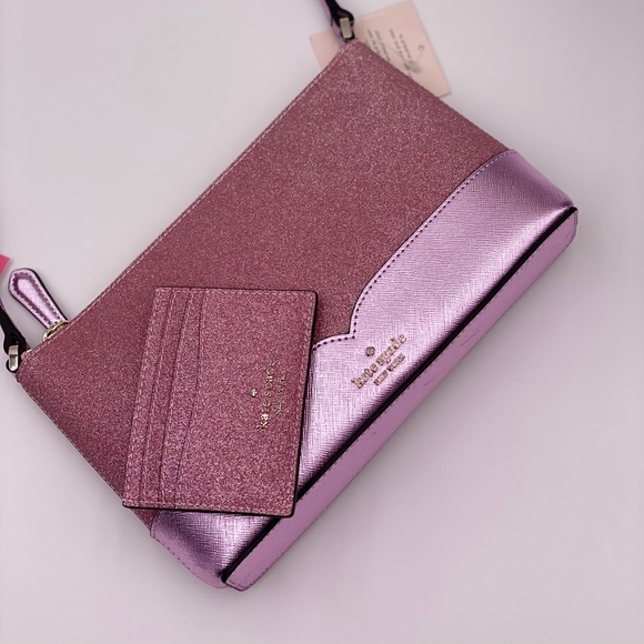 Kate Spade Lola Glitter Crossbody and Card Holder - Picture 4 of 12